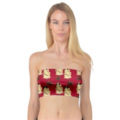 Victorian Skeleton Red Bandeau Top by snowwhitegirl