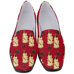 Victorian Skeleton Red Women s Classic Loafer Heels by snowwhitegirl