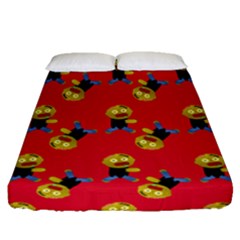 Golden Zombie Fitted Sheet (queen Size)