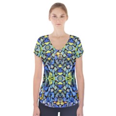 Ml 112 Short Sleeve Front Detail Top by ArtworkByPatrick