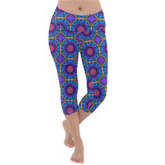 Ml 113 Lightweight Velour Capri Yoga Leggings by ArtworkByPatrick