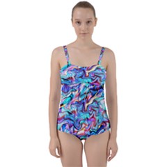 Ml 114 Twist Front Tankini Set by ArtworkByPatrick