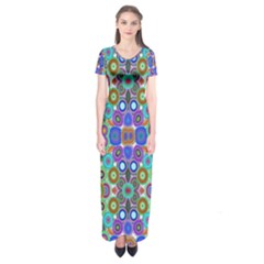 Ml 115 2 Short Sleeve Maxi Dress by ArtworkByPatrick