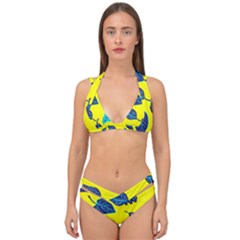 Leaves Leaf Double Strap Halter Bikini Set by Mariart