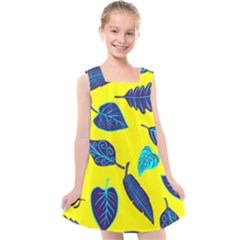 Leaves Leaf Kids  Cross Back Dress