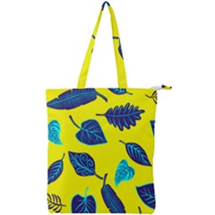 Leaves Leaf Double Zip Up Tote Bag