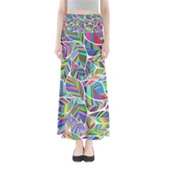 Leaves Leaf Nature Ecological Full Length Maxi Skirt by Mariart