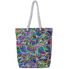 Leaves Leaf Nature Ecological Full Print Rope Handle Tote (small) by Mariart