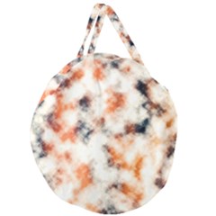 Multicolored Blur Abstract Texture Giant Round Zipper Tote