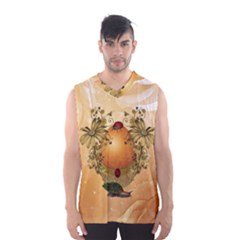 Wonderful Easter Egg With Flowers And Snail Men s Basketball Tank Top by FantasyWorld7