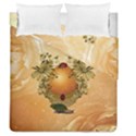 Wonderful Easter Egg With Flowers And Snail Duvet Cover Double Side (Queen Size) View1