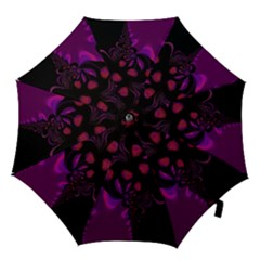 Background Red Purple Black Color Hook Handle Umbrellas (small) by Pakrebo