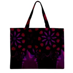 Background Red Purple Black Color Zipper Mini Tote Bag by Pakrebo