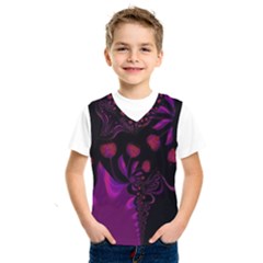 Background Red Purple Black Color Kids  Sportswear by Pakrebo