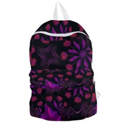 Background Red Purple Black Color Foldable Lightweight Backpack by Pakrebo