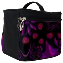 Background Red Purple Black Color Make Up Travel Bag (big)