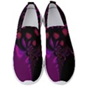 Background Red Purple Black Color Men s Slip On Sneakers View1