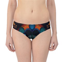 Ornament Fractal Pattern Background Hipster Bikini Bottoms by Pakrebo