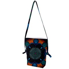 Ornament Fractal Pattern Background Folding Shoulder Bag