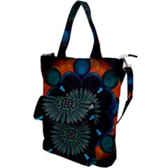 Ornament Fractal Pattern Background Shoulder Tote Bag