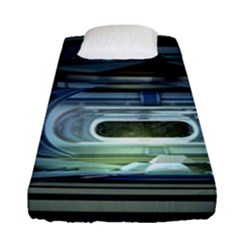 Spaceship Interior Stage Design Fitted Sheet (single Size) by Pakrebo