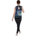 Spaceship Interior Stage Design Mock Neck Chiffon Sleeveless Top View2