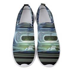 Spaceship Interior Stage Design Women s Slip On Sneakers by Pakrebo