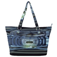 Spaceship Interior Stage Design Full Print Shoulder Bag by Pakrebo