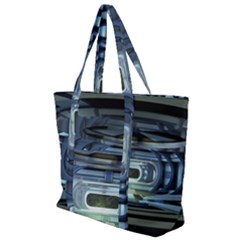 Spaceship Interior Stage Design Zip Up Canvas Bag