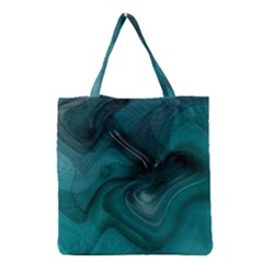 Abstract Graphics Water Web Layout Grocery Tote Bag by Pakrebo