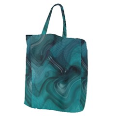 Abstract Graphics Water Web Layout Giant Grocery Tote by Pakrebo