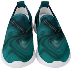 Abstract Graphics Water Web Layout Kids  Slip On Sneakers