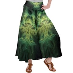 Fractal Jwildfire Scifi Satin Palazzo Pants