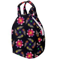 Pattern Flowers Wallpaper Travel Backpacks