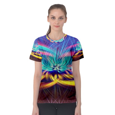 Colorful Chakra Lsd Spirituality Women s Sport Mesh Tee by Pakrebo