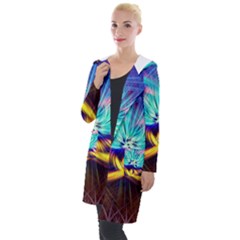 Colorful Chakra Lsd Spirituality Hooded Pocket Cardigan