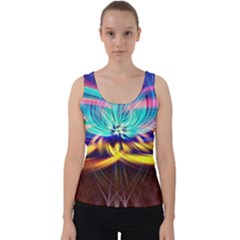 Colorful Chakra Lsd Spirituality Velvet Tank Top by Pakrebo