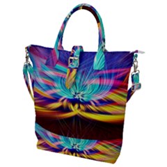 Colorful Chakra Lsd Spirituality Buckle Top Tote Bag