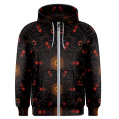 Ornament Background Tender Web Men s Zipper Hoodie