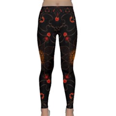 Ornament Background Tender Web Classic Yoga Leggings by Pakrebo