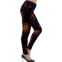 Ornament Background Tender Web Lightweight Velour Leggings View4