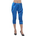 Rendering Streak Wave Background Lightweight Velour Capri Leggings  View1