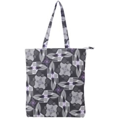 Ornament Pattern Background Double Zip Up Tote Bag