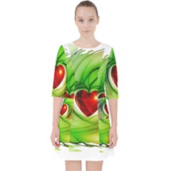 Heart Love Luck Abstract Pocket Dress by Pakrebo