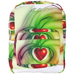 Heart Love Luck Abstract Full Print Backpack by Pakrebo