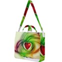 Heart Love Luck Abstract Square Shoulder Tote Bag View1