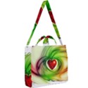 Heart Love Luck Abstract Square Shoulder Tote Bag View2