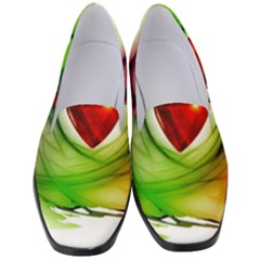 Heart Love Luck Abstract Women s Classic Loafer Heels