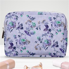 Vintage Roses Purple Make Up Pouch (medium) by retrotoomoderndesigns