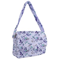 Vintage Roses Purple Courier Bag